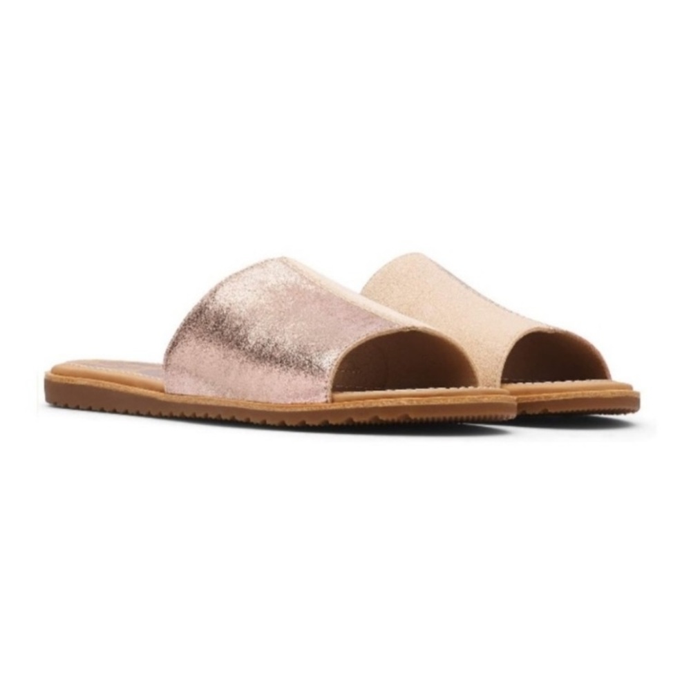 Sorel Ella Block Slide Metallic - Picture 2 of 9